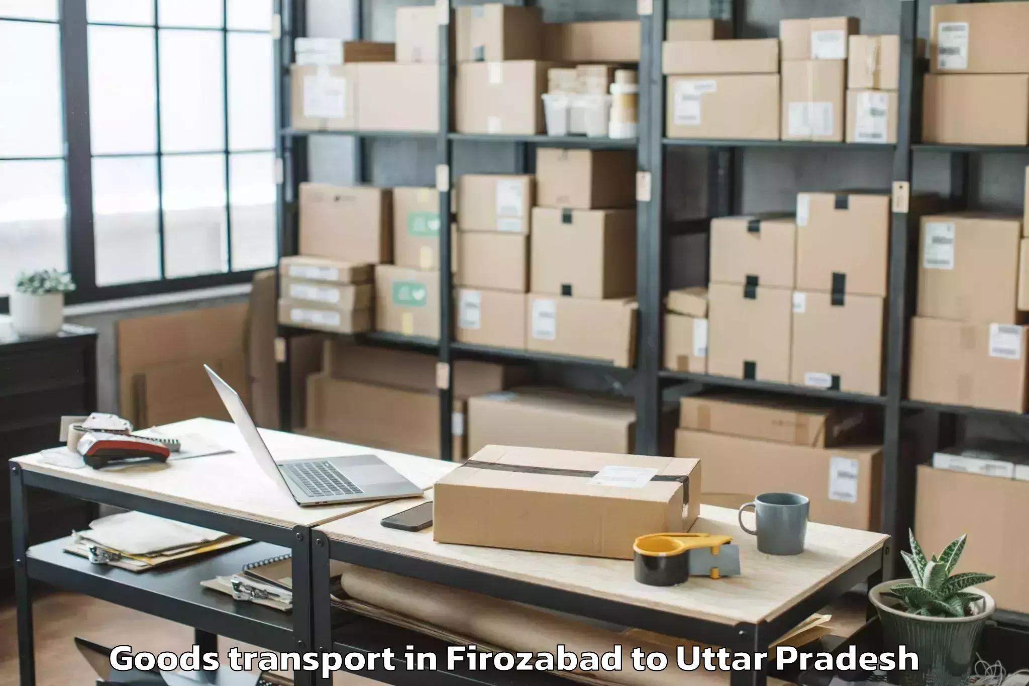 Trusted Firozabad to Bundelkhand University Jhansi Goods Transport